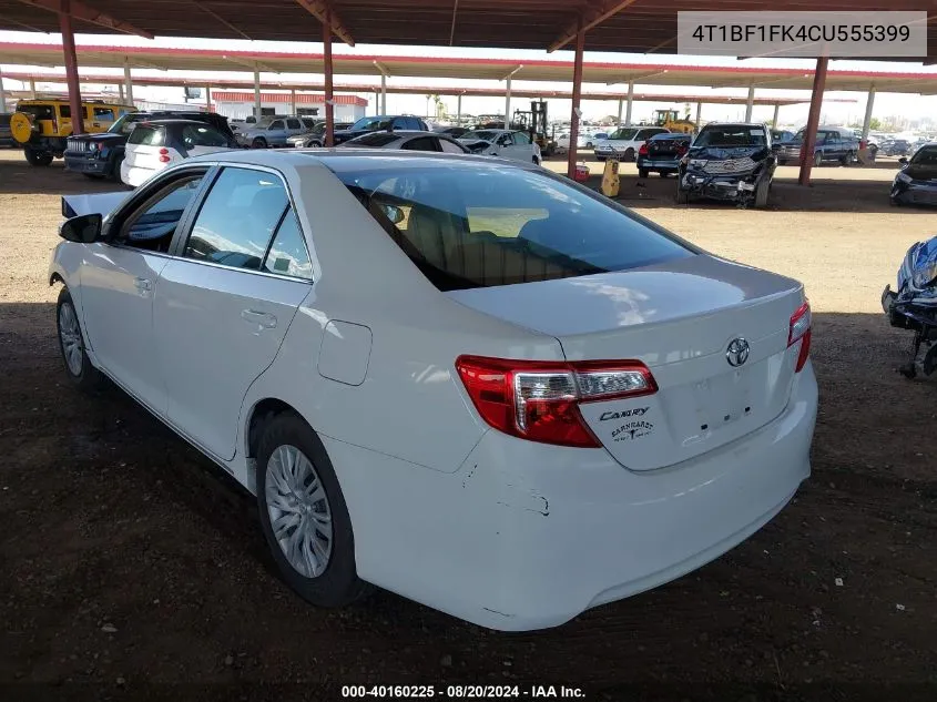 4T1BF1FK4CU555399 2012 Toyota Camry Le