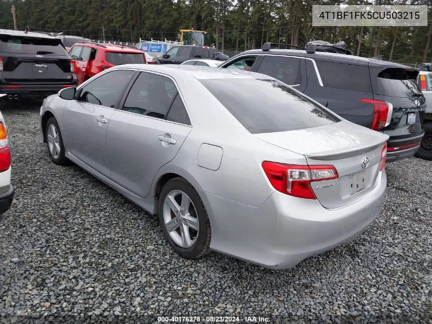 4T1BF1FK5CU503215 2012 Toyota Camry Se