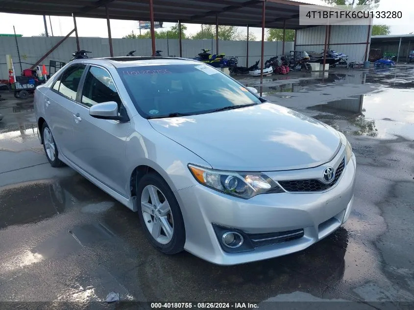 2012 Toyota Camry Se VIN: 4T1BF1FK6CU133280 Lot: 40180755