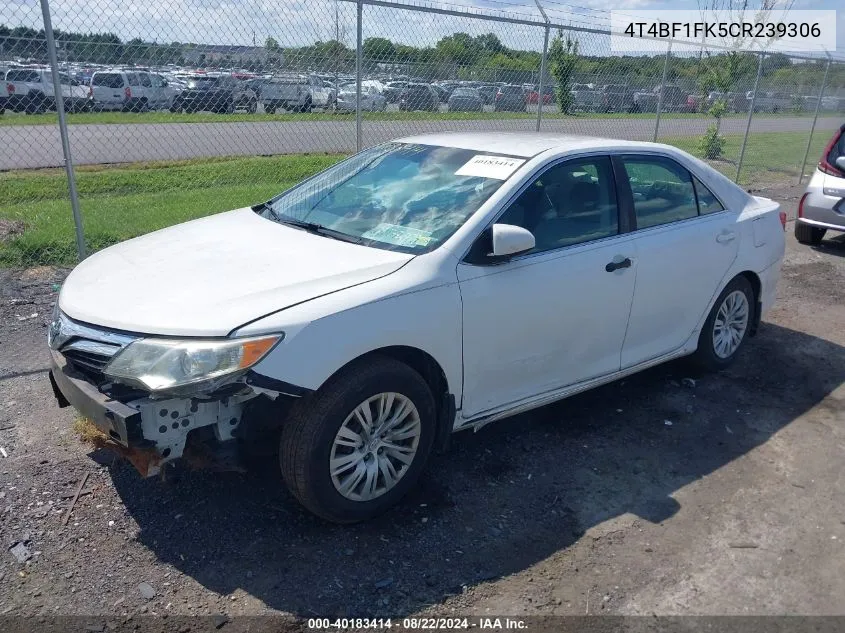 4T4BF1FK5CR239306 2012 Toyota Camry Le