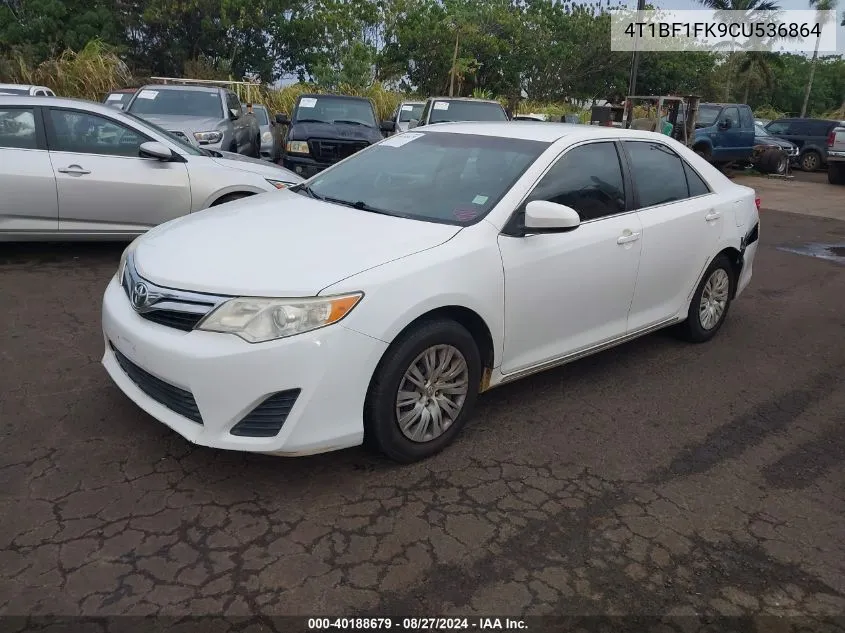 4T1BF1FK9CU536864 2012 Toyota Camry Le