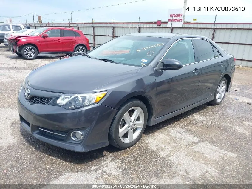 4T1BF1FK7CU073610 2012 Toyota Camry Se