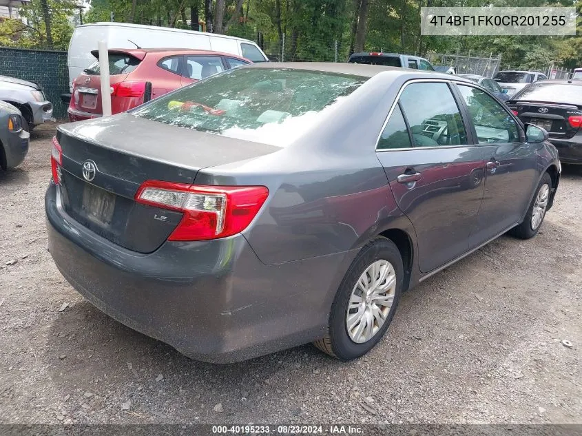 4T4BF1FK0CR201255 2012 Toyota Camry Le