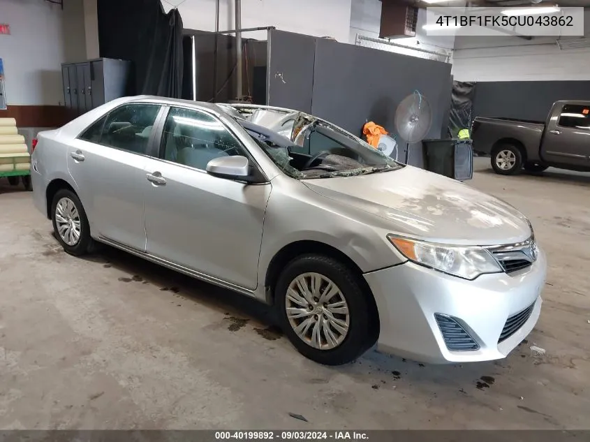 4T1BF1FK5CU043862 2012 Toyota Camry Le