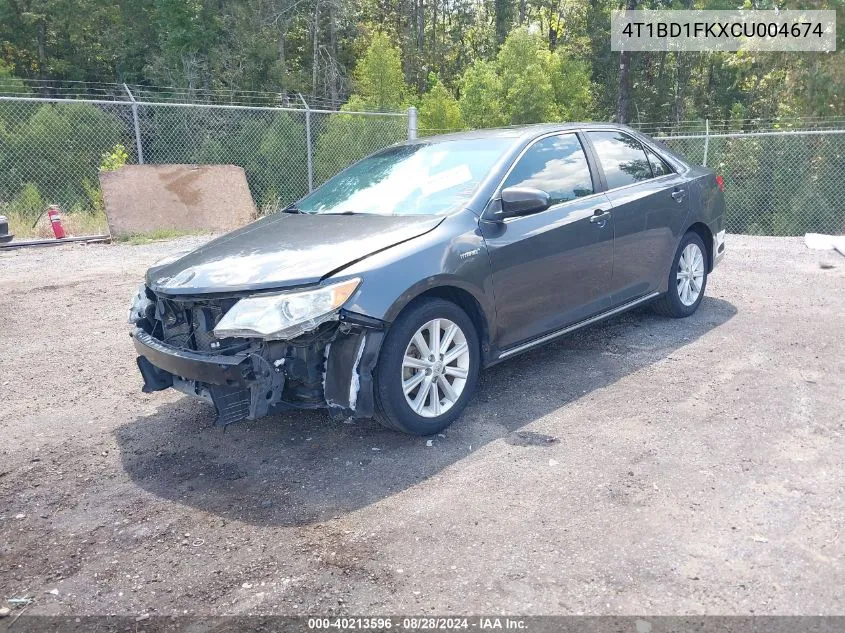 4T1BD1FKXCU004674 2012 Toyota Camry Hybrid Xle