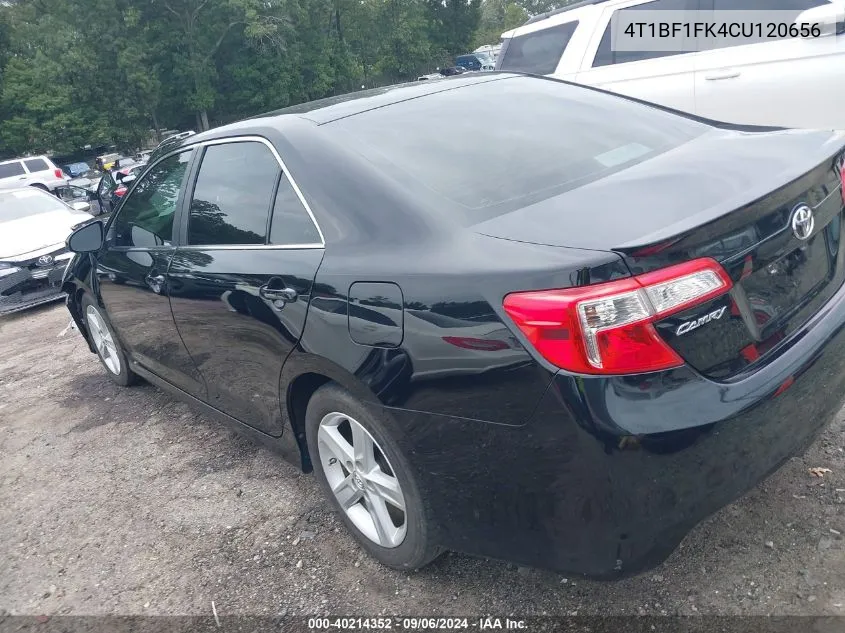 2012 Toyota Camry Se VIN: 4T1BF1FK4CU120656 Lot: 40214352