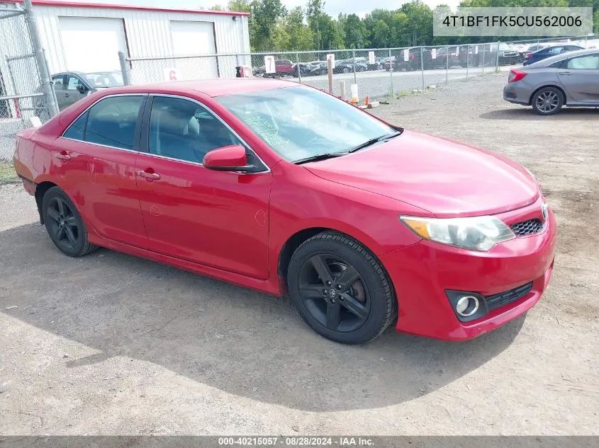 4T1BF1FK5CU562006 2012 Toyota Camry Se