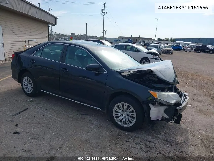 2012 Toyota Camry Le VIN: 4T4BF1FK3CR161656 Lot: 40219624