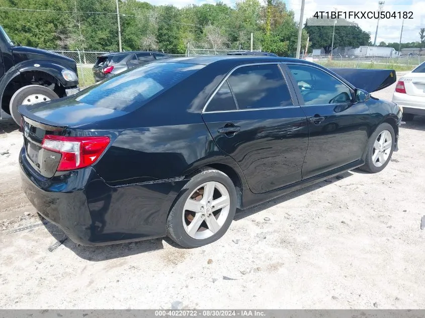 4T1BF1FKXCU504182 2012 Toyota Camry Se