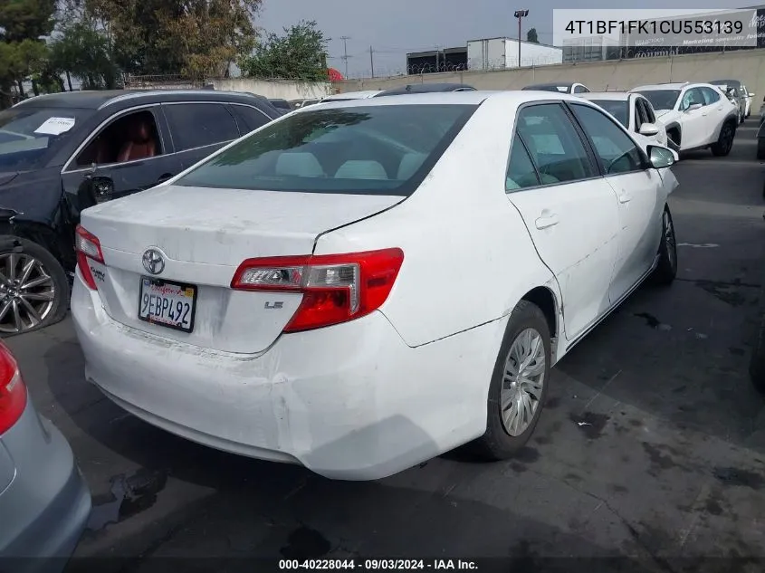 4T1BF1FK1CU553139 2012 Toyota Camry Le