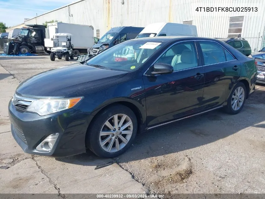 4T1BD1FK8CU025913 2012 Toyota Camry Hybrid Xle