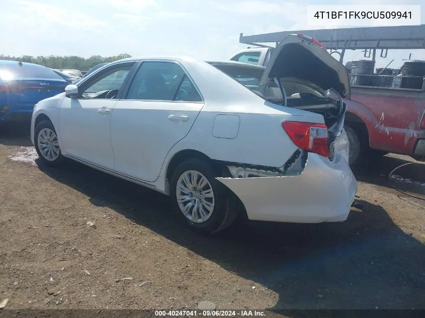 4T1BF1FK9CU509941 2012 Toyota Camry Le