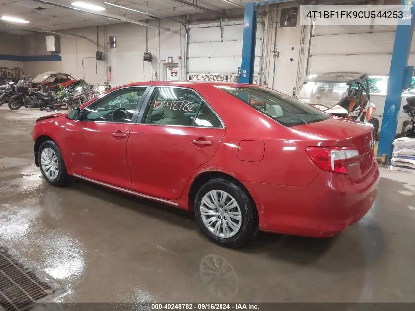 2012 Toyota Camry L/Le/Se/Se Limited Edition/Xle VIN: 4T1BF1FK9CU544253 Lot: 40248782