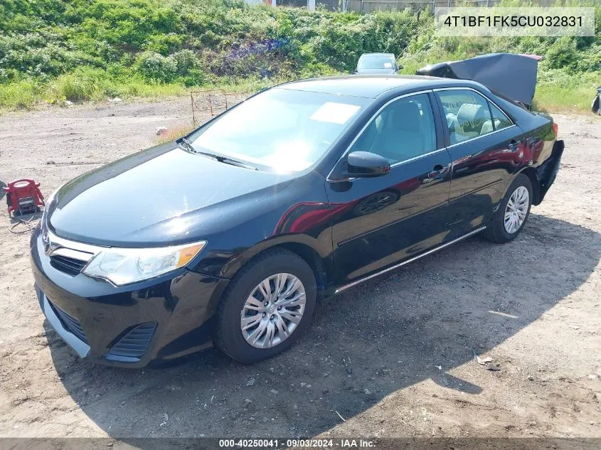 2012 Toyota Camry Le VIN: 4T1BF1FK5CU032831 Lot: 40250041