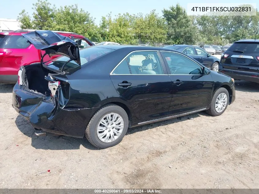 4T1BF1FK5CU032831 2012 Toyota Camry Le