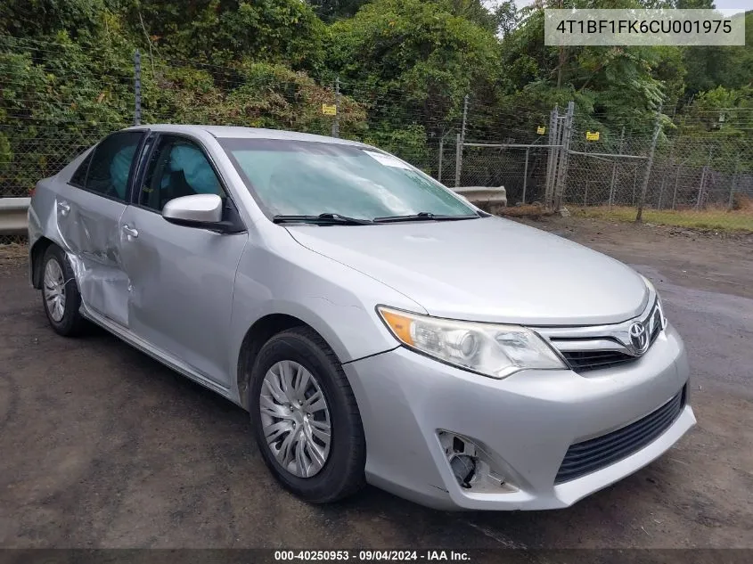 2012 Toyota Camry Se/Le/Xle VIN: 4T1BF1FK6CU001975 Lot: 40250953