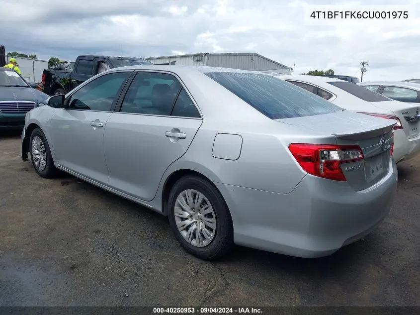 4T1BF1FK6CU001975 2012 Toyota Camry Se/Le/Xle