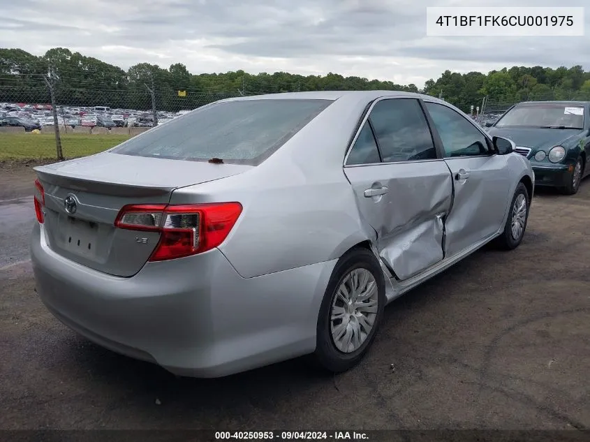 4T1BF1FK6CU001975 2012 Toyota Camry Se/Le/Xle