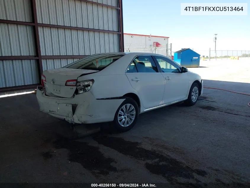 4T1BF1FKXCU513464 2012 Toyota Camry Le