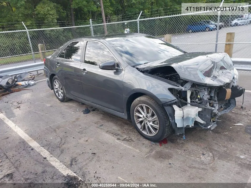 4T1BF1FK7CU119713 2012 Toyota Camry Se/Le/Xle