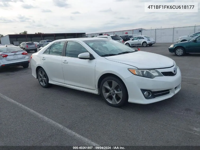 4T1BF1FK6CU618177 2012 Toyota Camry Se Limited Edition