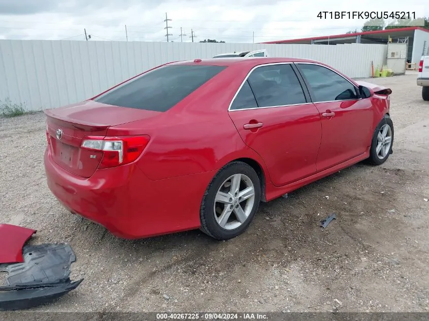 4T1BF1FK9CU545211 2012 Toyota Camry Se