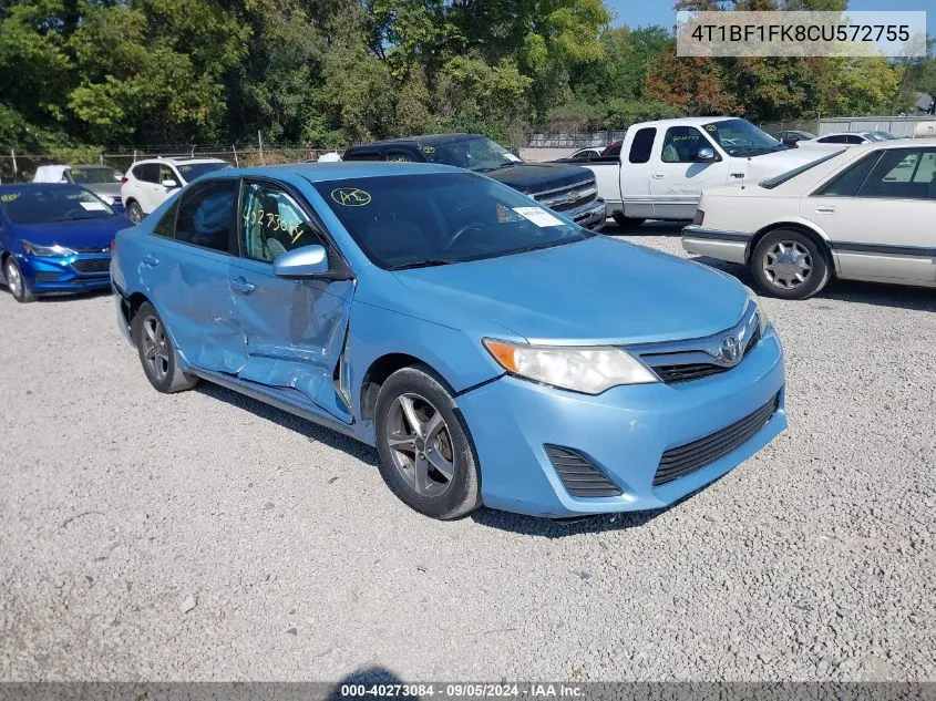 4T1BF1FK8CU572755 2012 Toyota Camry Le