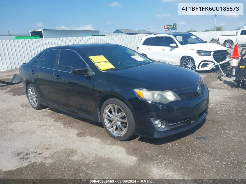 2012 Toyota Camry Se Limited Edition VIN: 4T1BF1FK6CU185573 Lot: 40286469