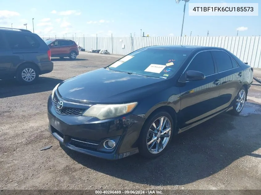 2012 Toyota Camry Se Limited Edition VIN: 4T1BF1FK6CU185573 Lot: 40286469