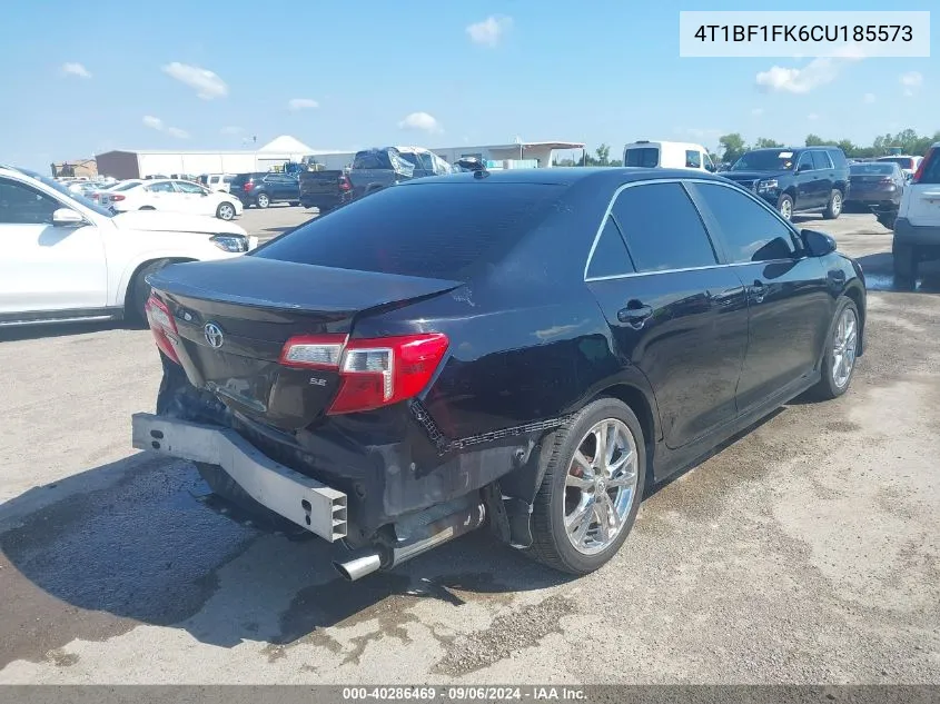 2012 Toyota Camry Se Limited Edition VIN: 4T1BF1FK6CU185573 Lot: 40286469