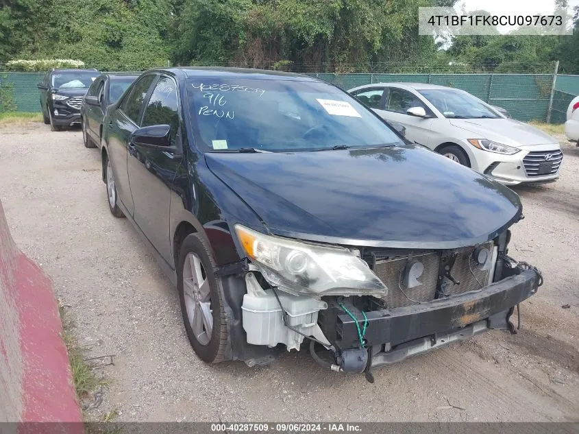 2012 Toyota Camry Se VIN: 4T1BF1FK8CU097673 Lot: 40287509