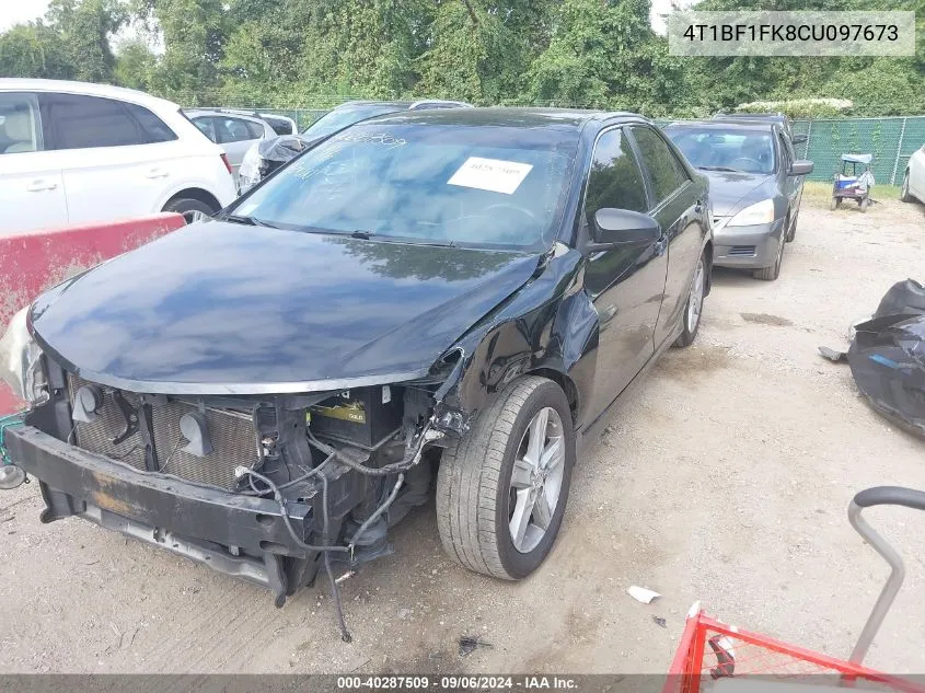 2012 Toyota Camry Se VIN: 4T1BF1FK8CU097673 Lot: 40287509