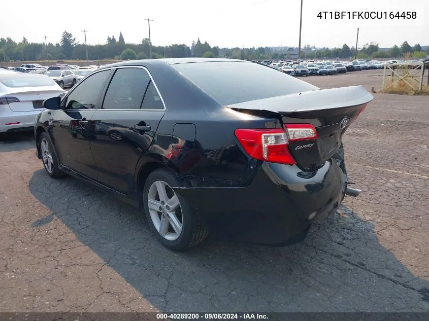 4T1BF1FK0CU164458 2012 Toyota Camry Se