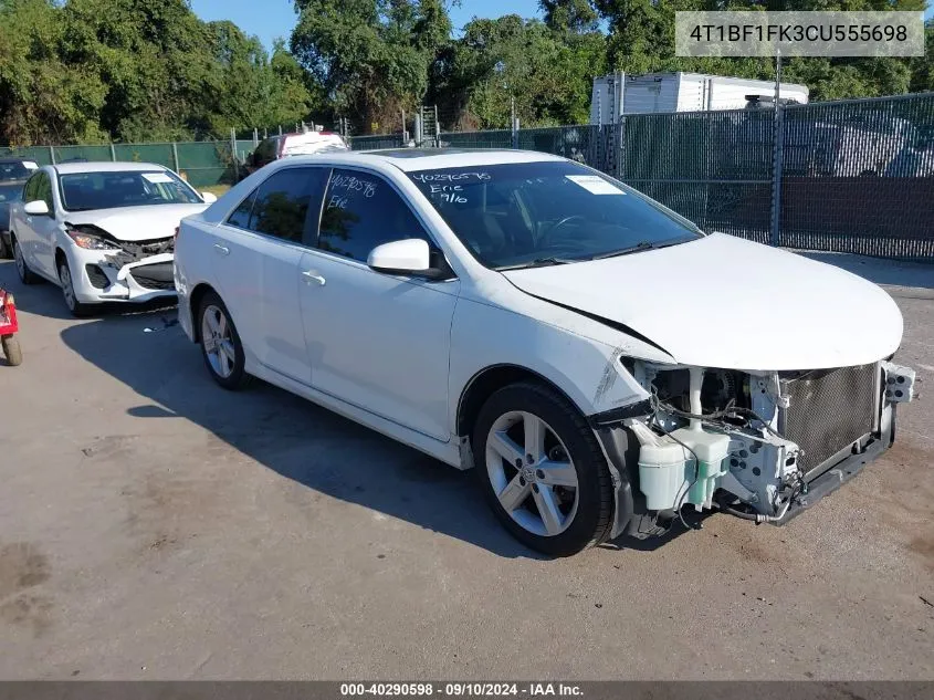 4T1BF1FK3CU555698 2012 Toyota Camry Se