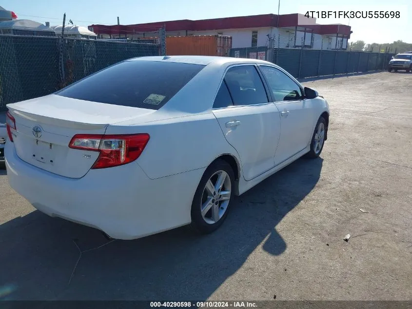 4T1BF1FK3CU555698 2012 Toyota Camry Se