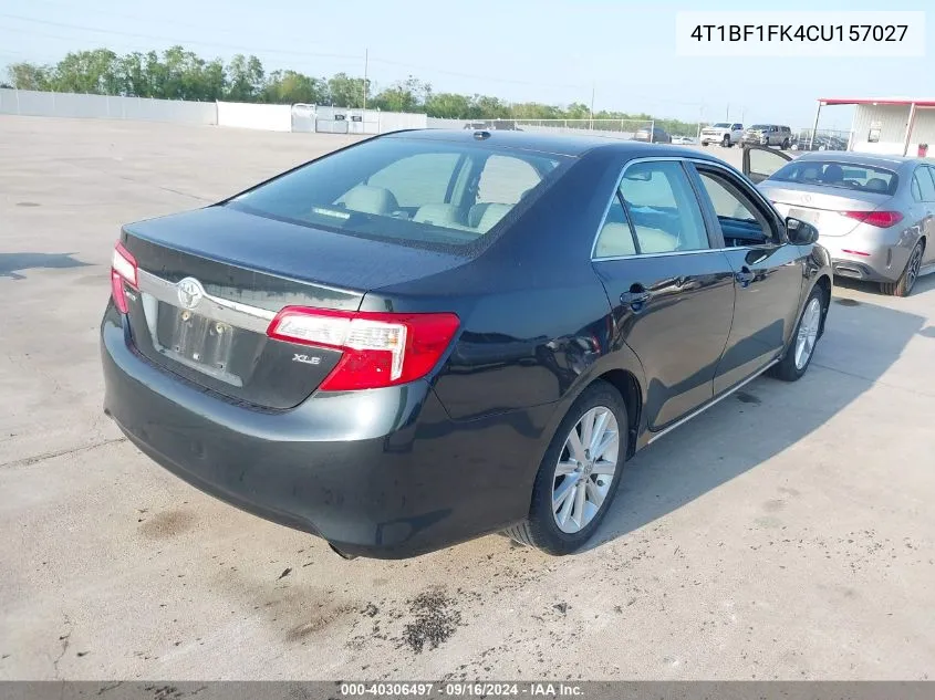 4T1BF1FK4CU157027 2012 Toyota Camry Se/Le/Xle