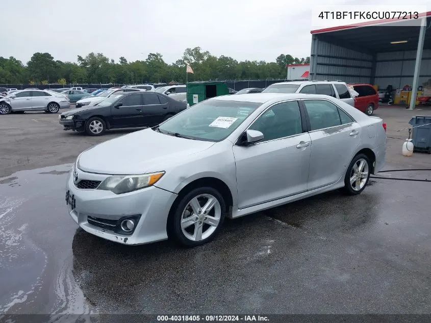 2012 Toyota Camry Se VIN: 4T1BF1FK6CU077213 Lot: 40318405