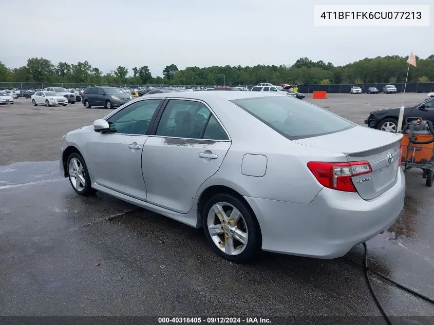 2012 Toyota Camry Se VIN: 4T1BF1FK6CU077213 Lot: 40318405