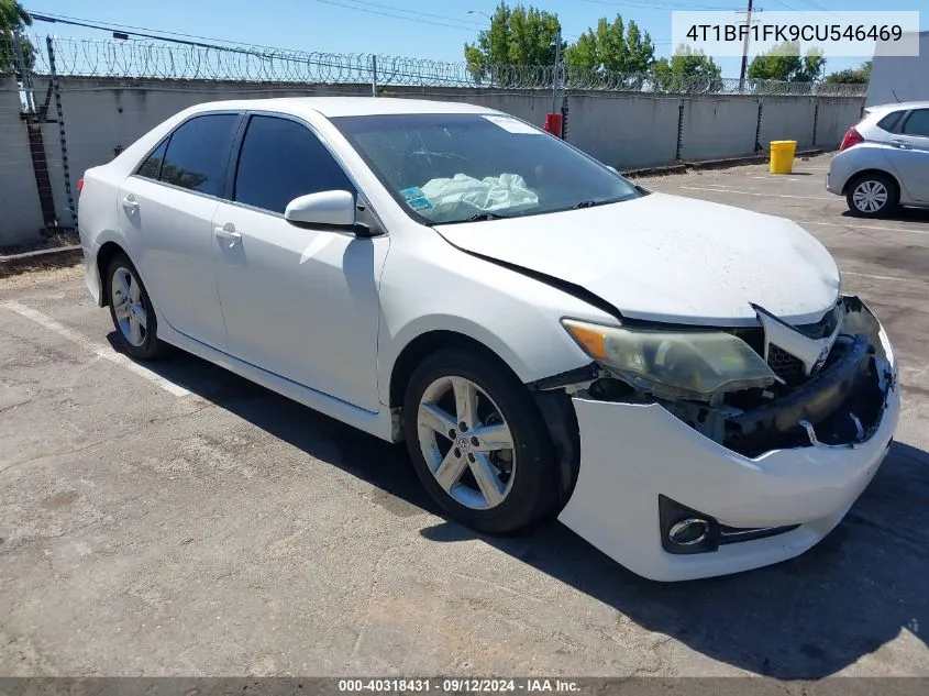 2012 Toyota Camry Se VIN: 4T1BF1FK9CU546469 Lot: 40318431