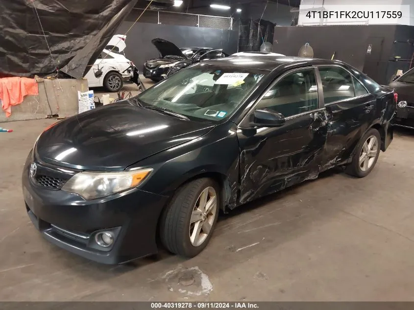 4T1BF1FK2CU117559 2012 Toyota Camry Se