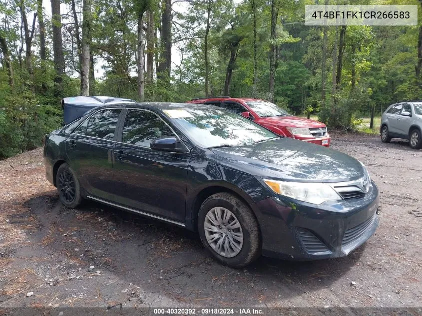 4T4BF1FK1CR266583 2012 Toyota Camry Le