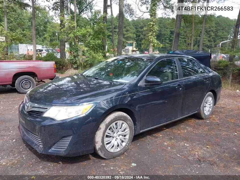 4T4BF1FK1CR266583 2012 Toyota Camry Le