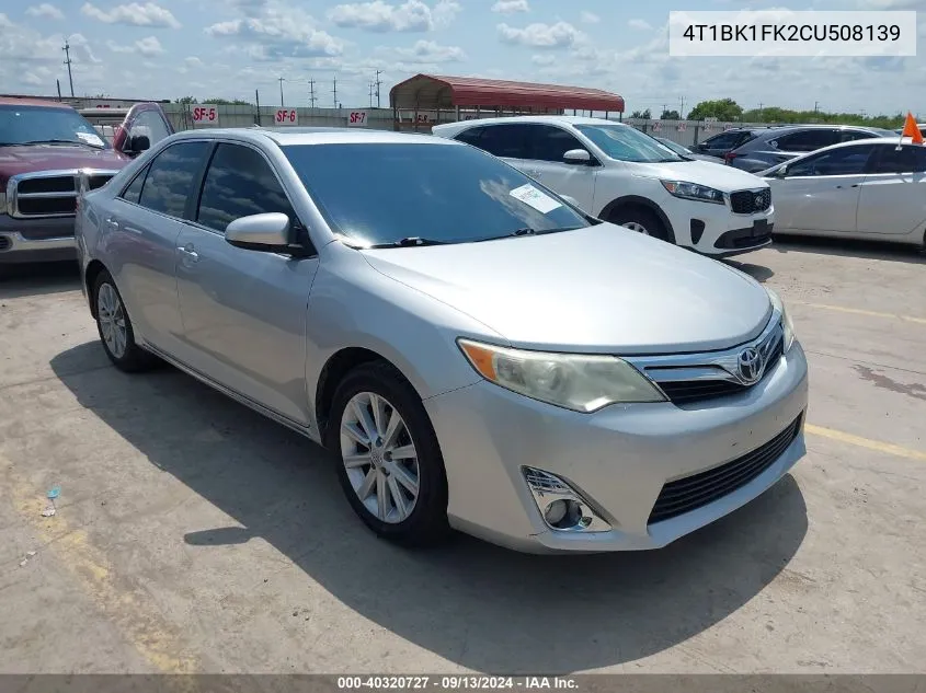 4T1BK1FK2CU508139 2012 Toyota Camry Xle V6