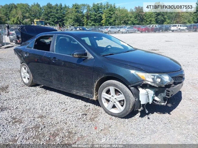 2012 Toyota Camry Se VIN: 4T1BF1FK3CU087553 Lot: 40324151