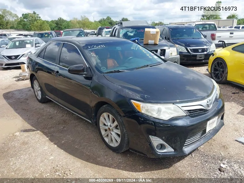 2012 Toyota Camry Xle VIN: 4T1BF1FK2CU516973 Lot: 40330269