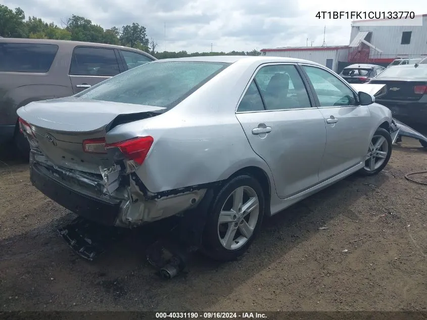 4T1BF1FK1CU133770 2012 Toyota Camry Se