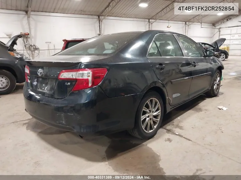 4T4BF1FK2CR252854 2012 Toyota Camry Se/Le/Xle