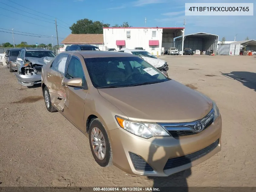 4T1BF1FKXCU004765 2012 Toyota Camry Se/Le/Xle