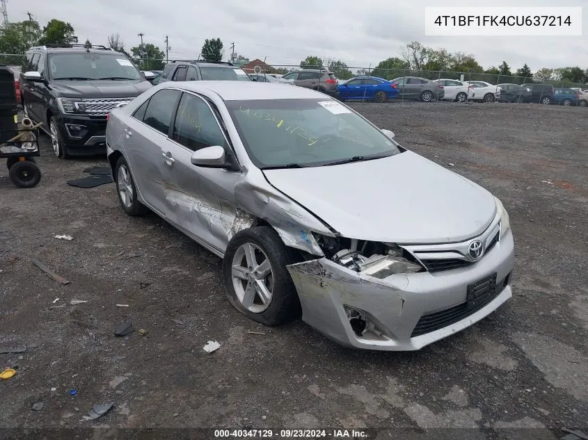 4T1BF1FK4CU637214 2012 Toyota Camry Le