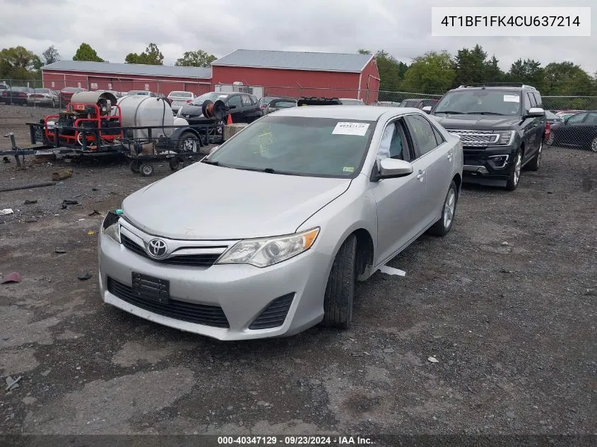 4T1BF1FK4CU637214 2012 Toyota Camry Le